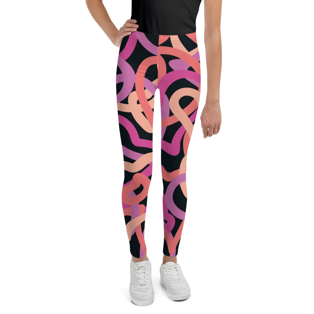 Scrabble Print Youth Leggings