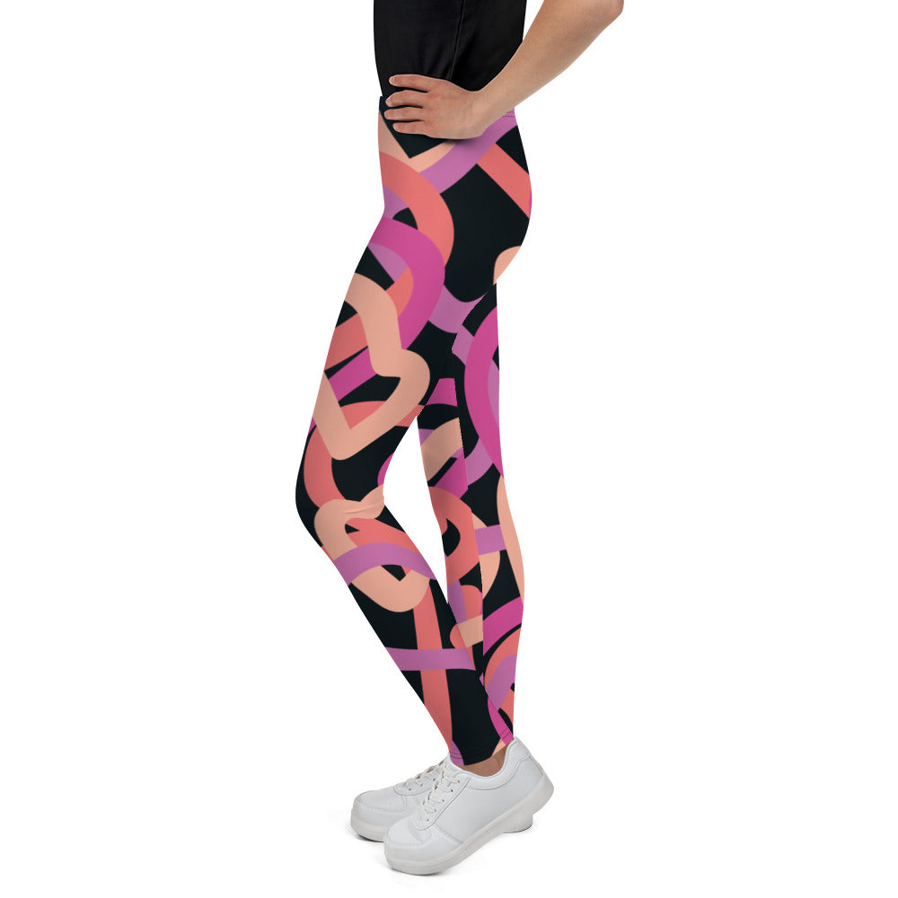 Scrabble Print Youth Leggings