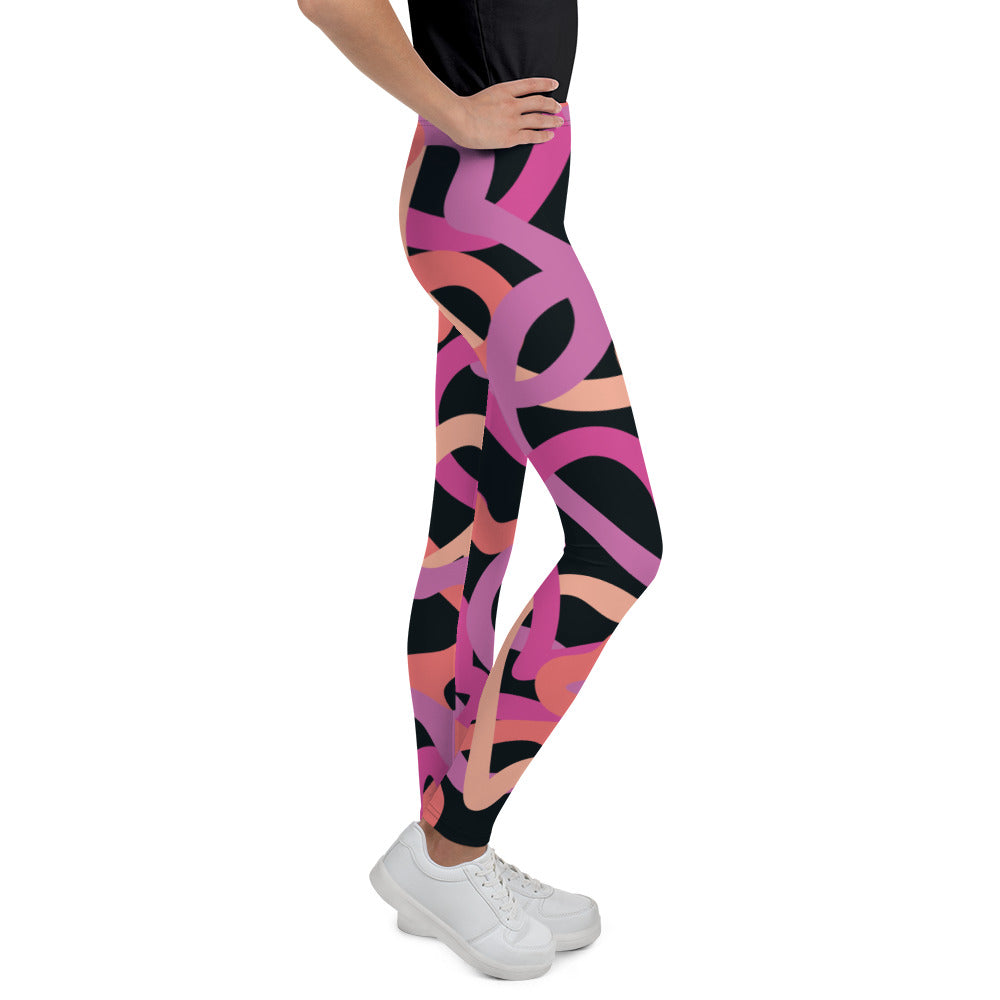 Scrabble Print Youth Leggings