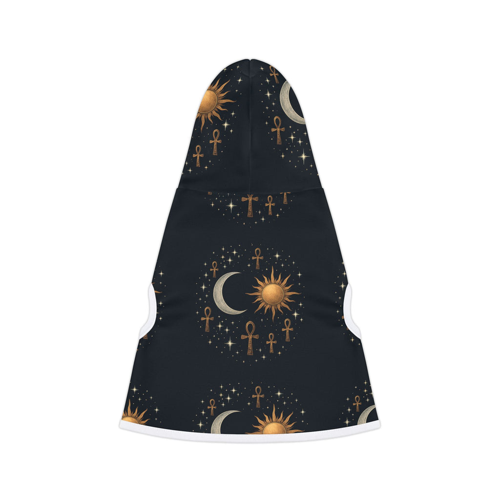 Celestial Pet Hoodie, Ankh Pattern Pet Sweater