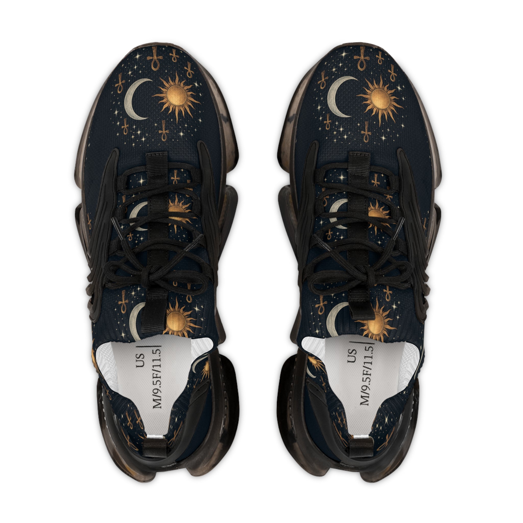 Celestial Men's Mesh Sneakers, Astrology Sneakers