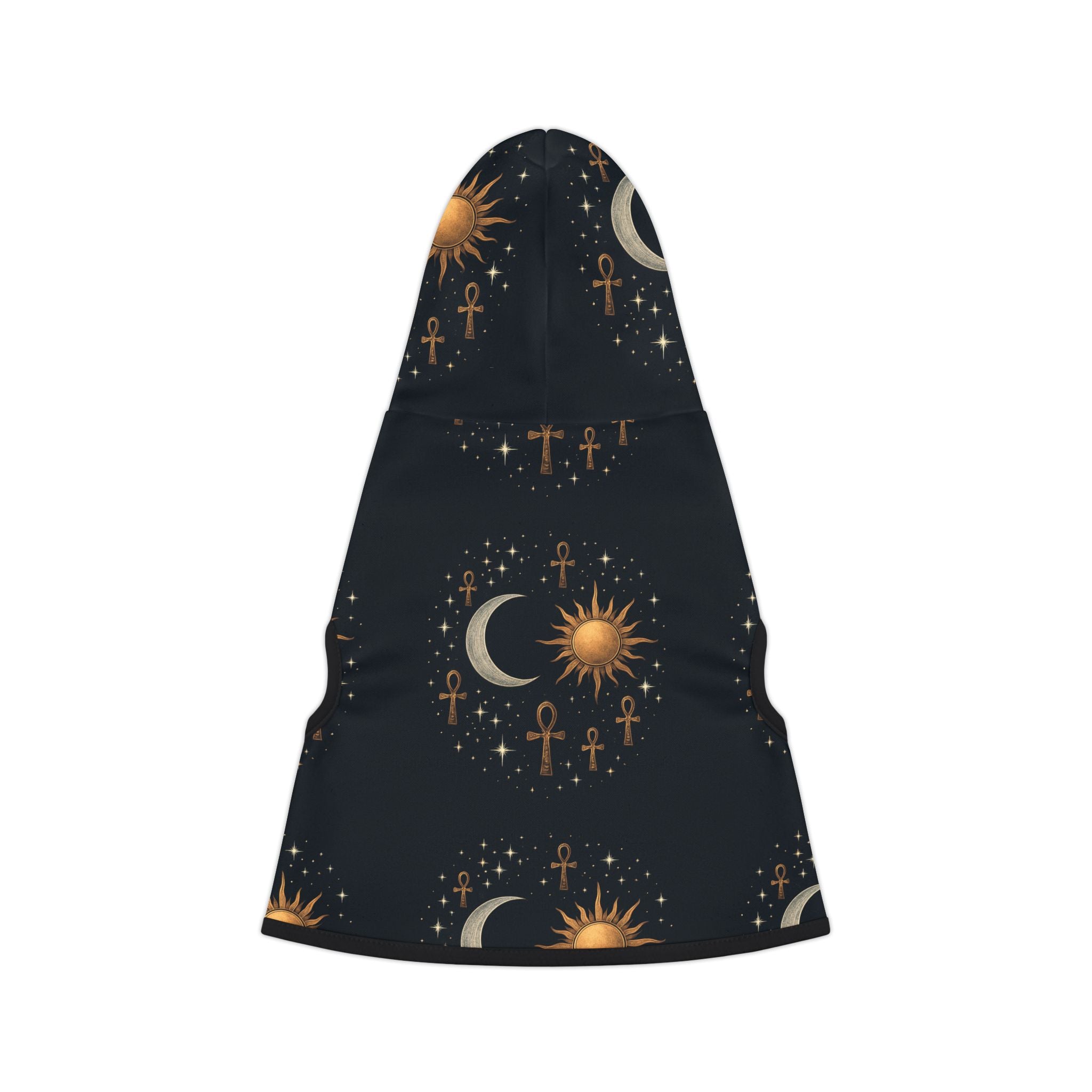 Celestial Pet Hoodie, Ankh Pattern Pet Sweater