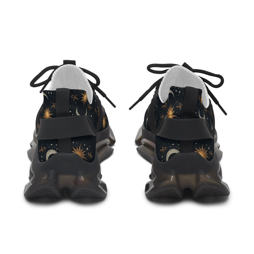 Celestial Women's Sneakers - Cosmic Moon & Sun Design