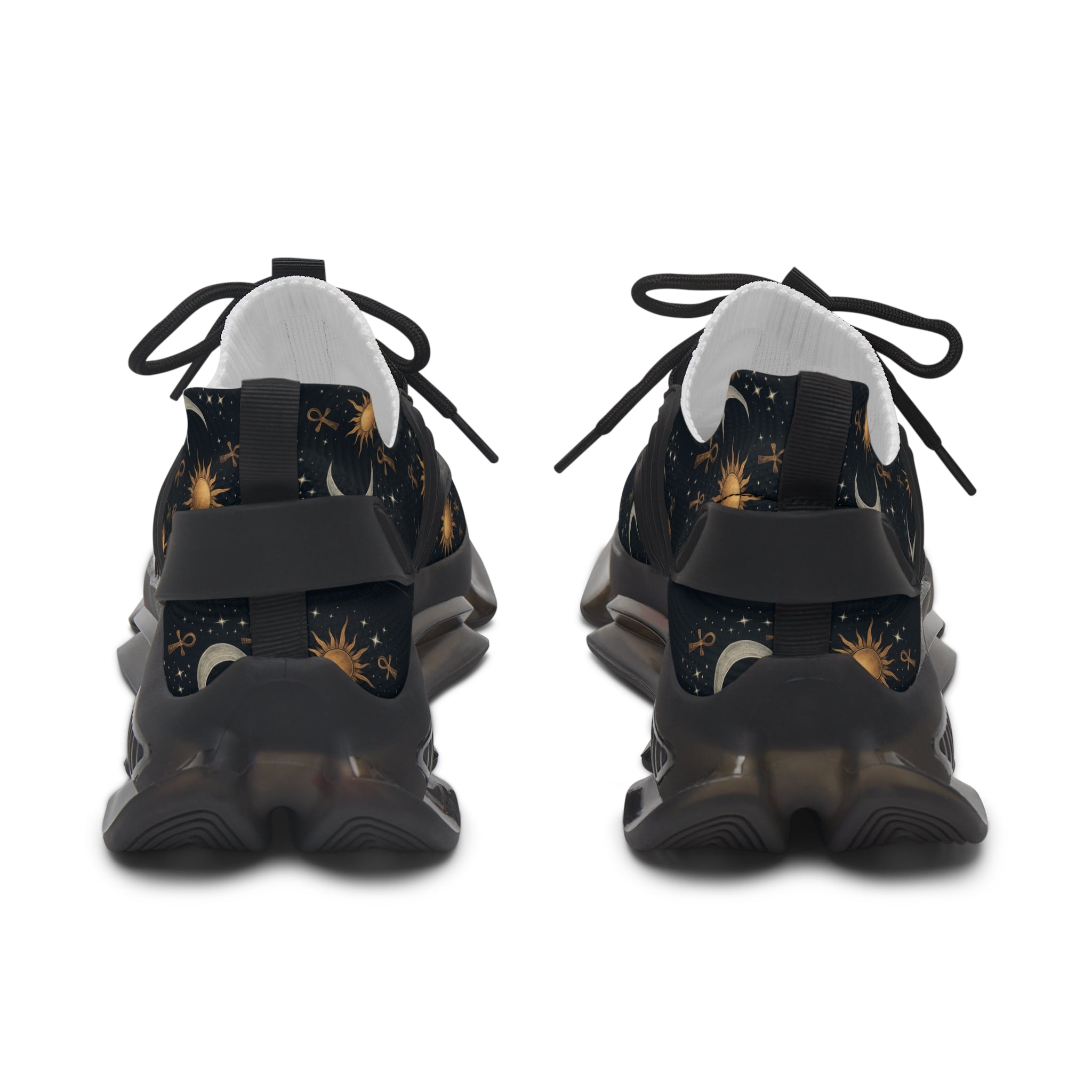 Celestial Women's Sneakers - Cosmic Moon & Sun Design