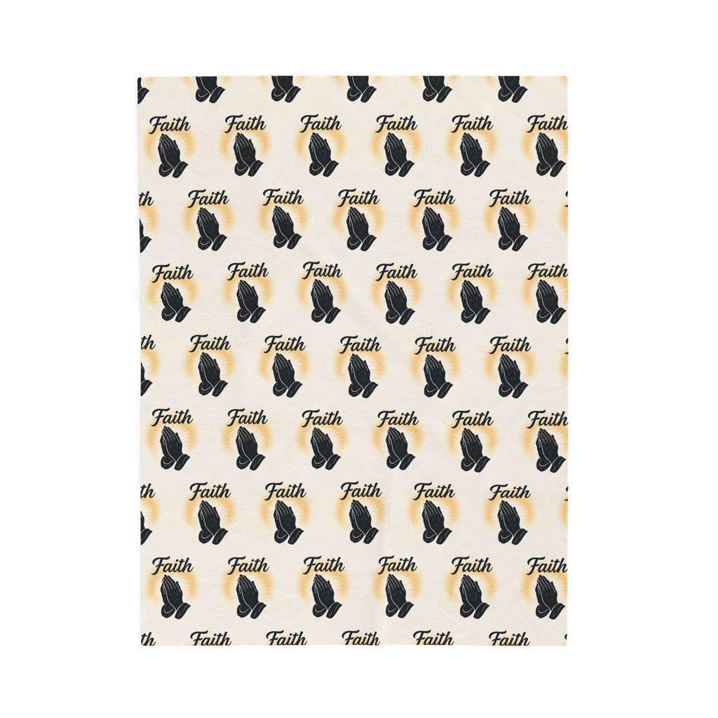 Faith-Inspired Velveteen Plush Blanket