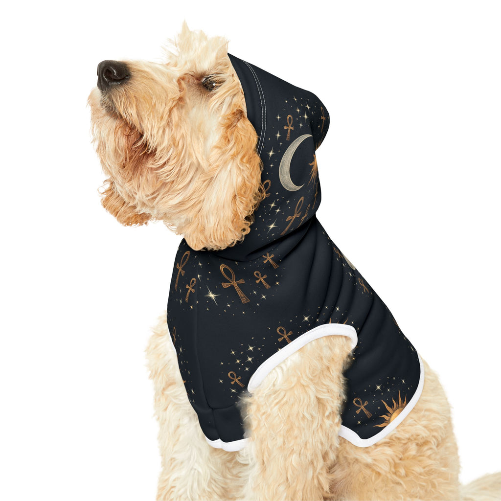 Celestial Pet Hoodie, Ankh Pattern Pet Sweater