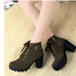 Autumn Thick Heeled Woman Boots
