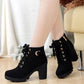 Autumn Thick Heeled Woman Boots