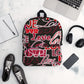 Love Themed Dark Backpack