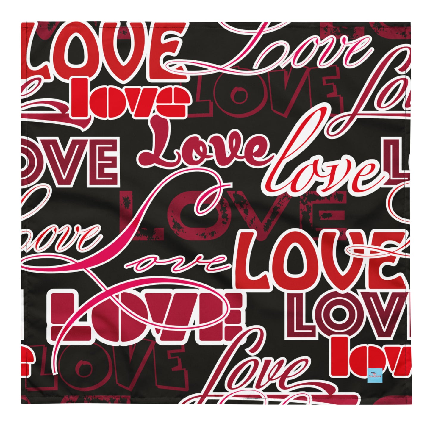 Love Themed Dark Bandana