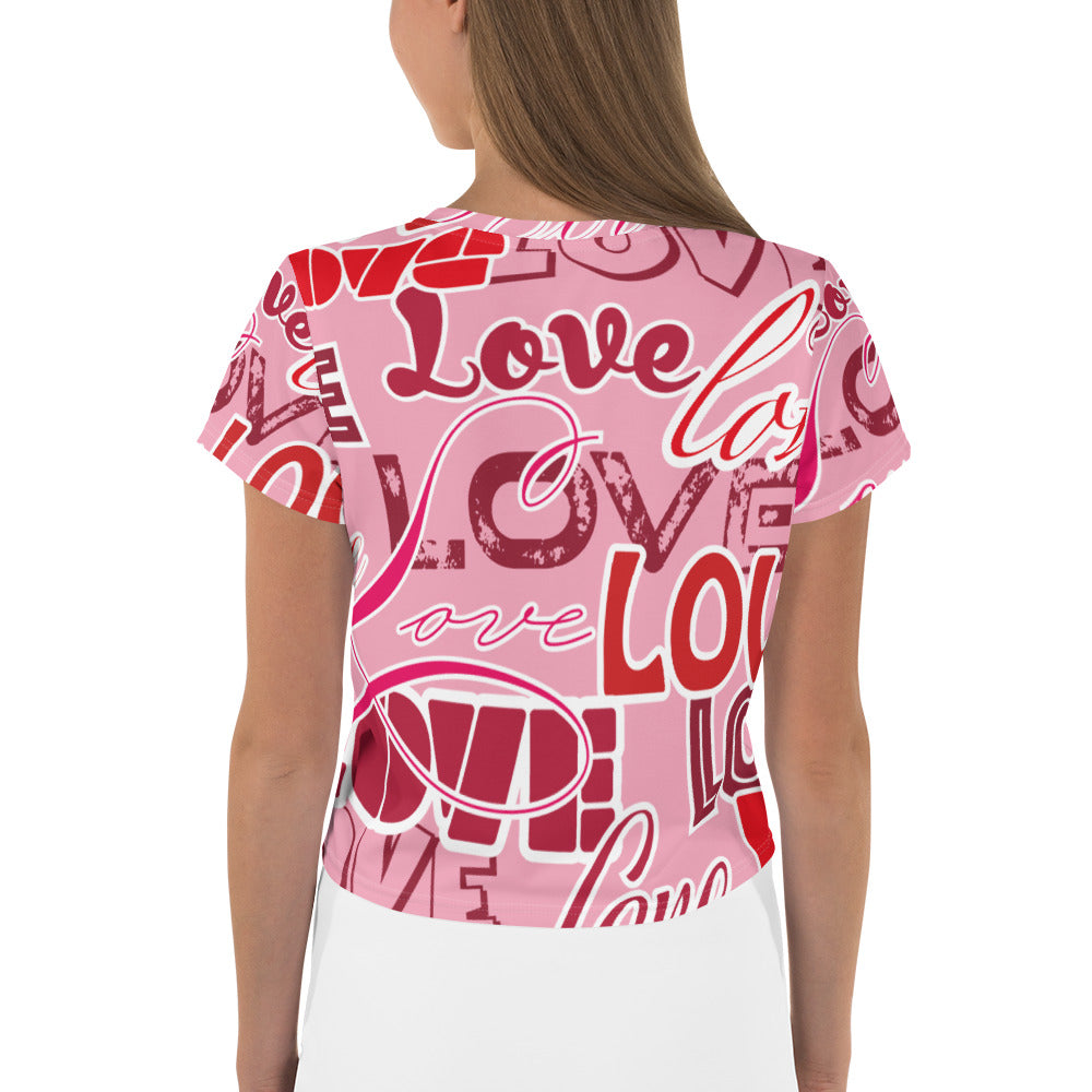 Love Themed Crop Tee