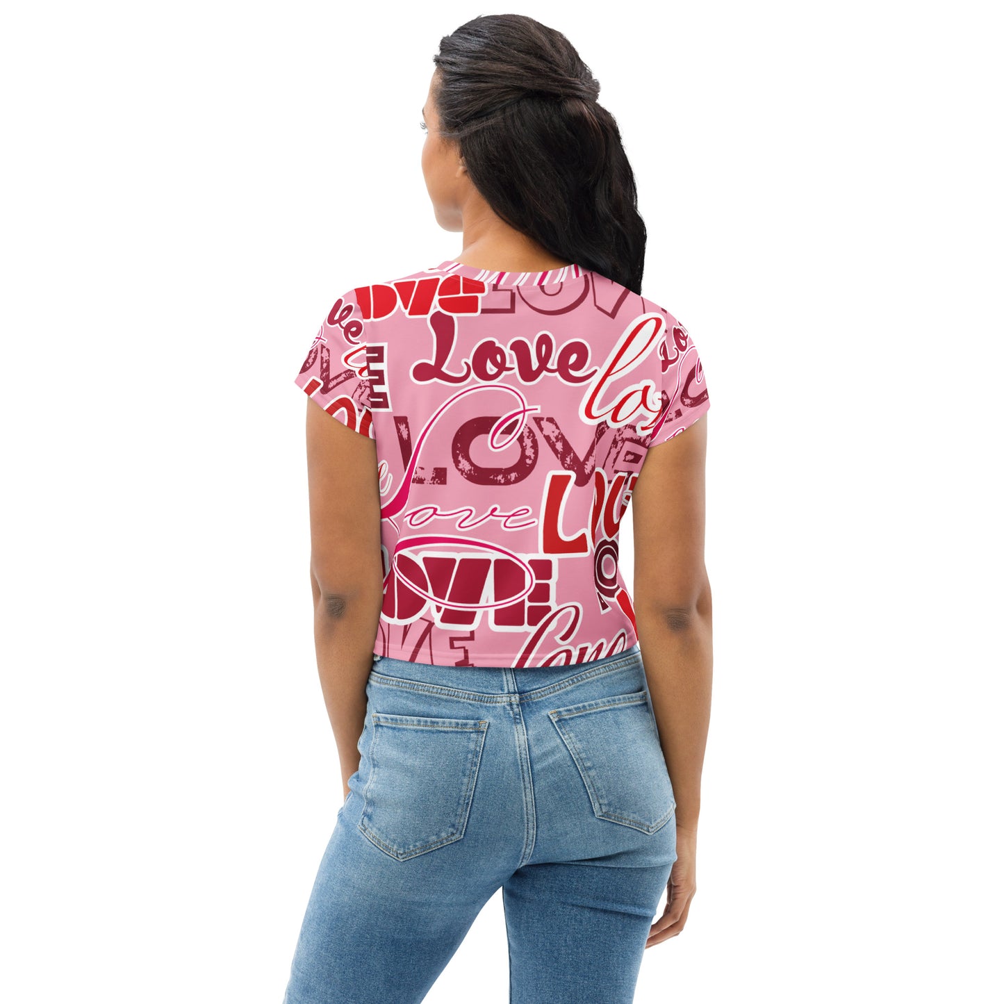 Love Themed Crop Tee