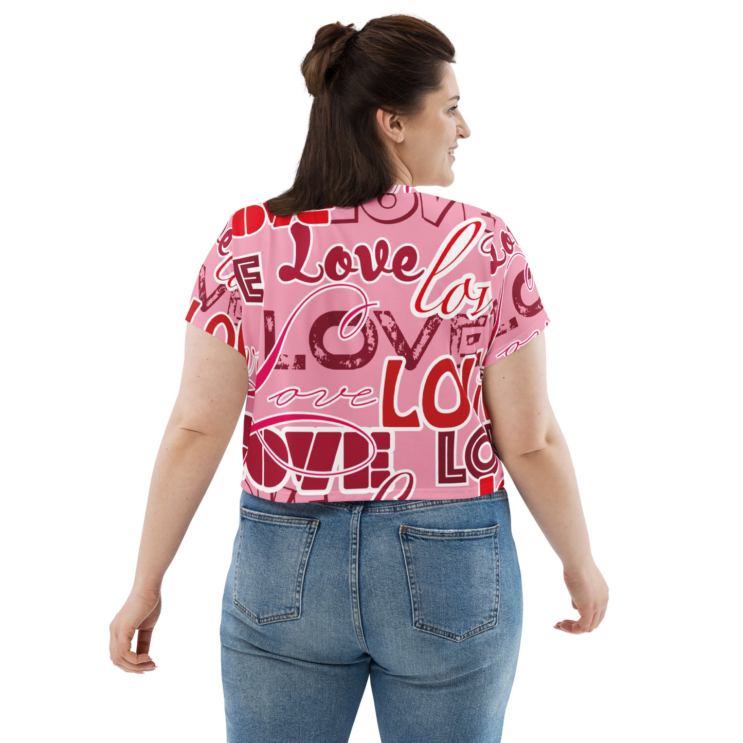 Love Themed Crop Tee