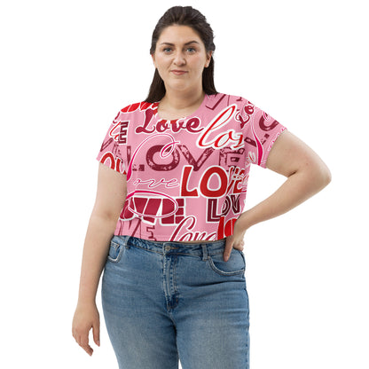 Love Themed Crop Tee