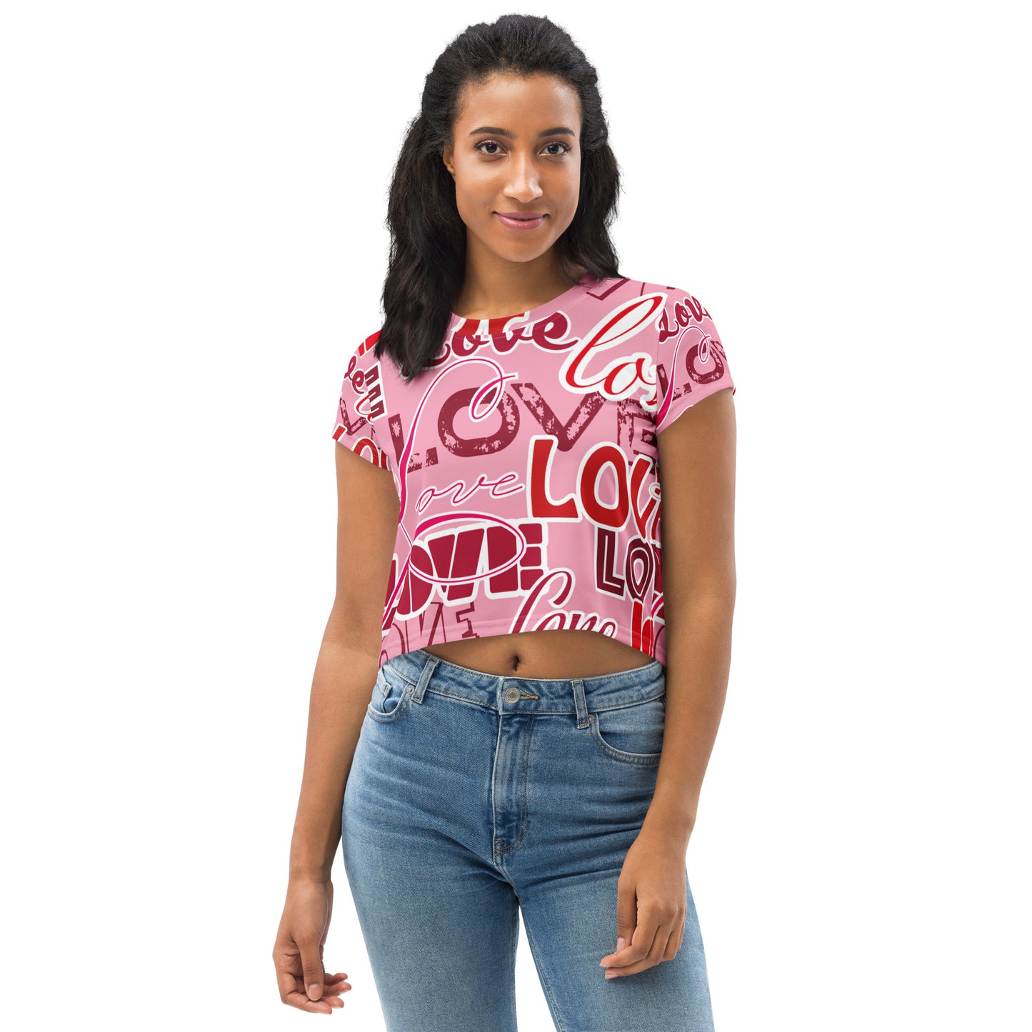 Love Themed Crop Tee