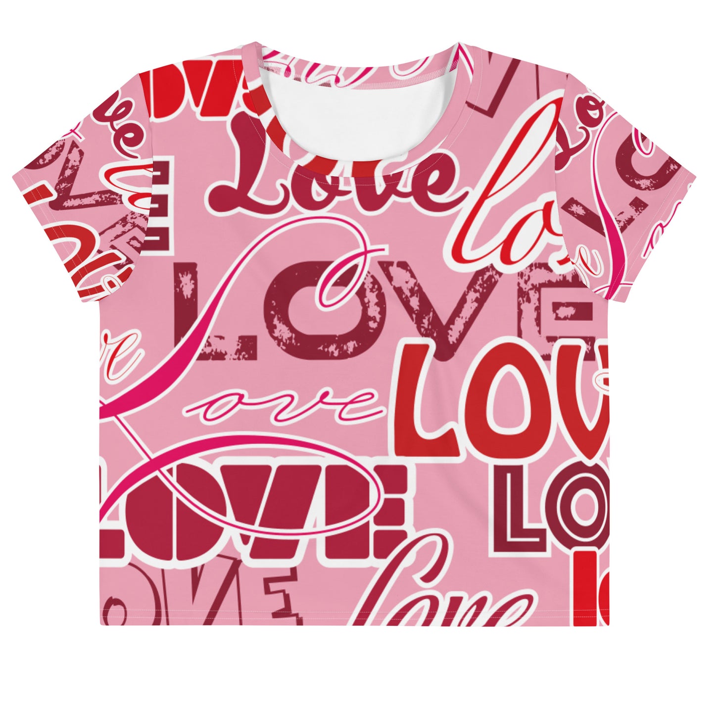 Love Themed Crop Tee