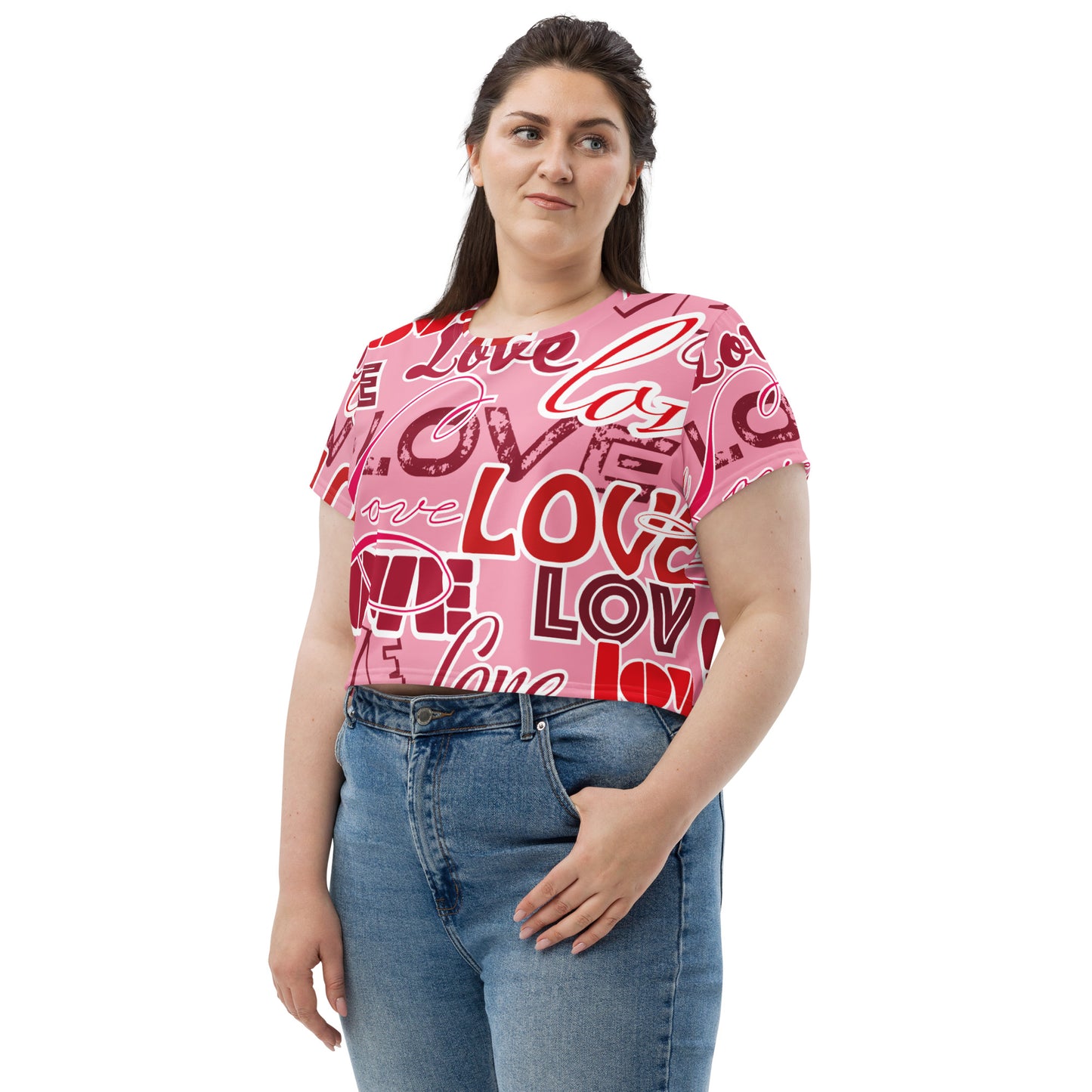 Love Themed Crop Tee