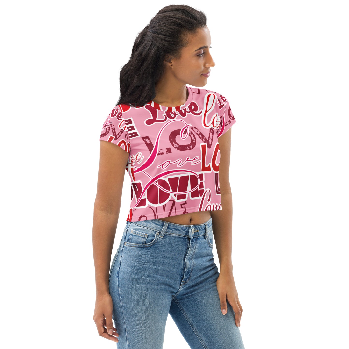 Love Themed Crop Tee