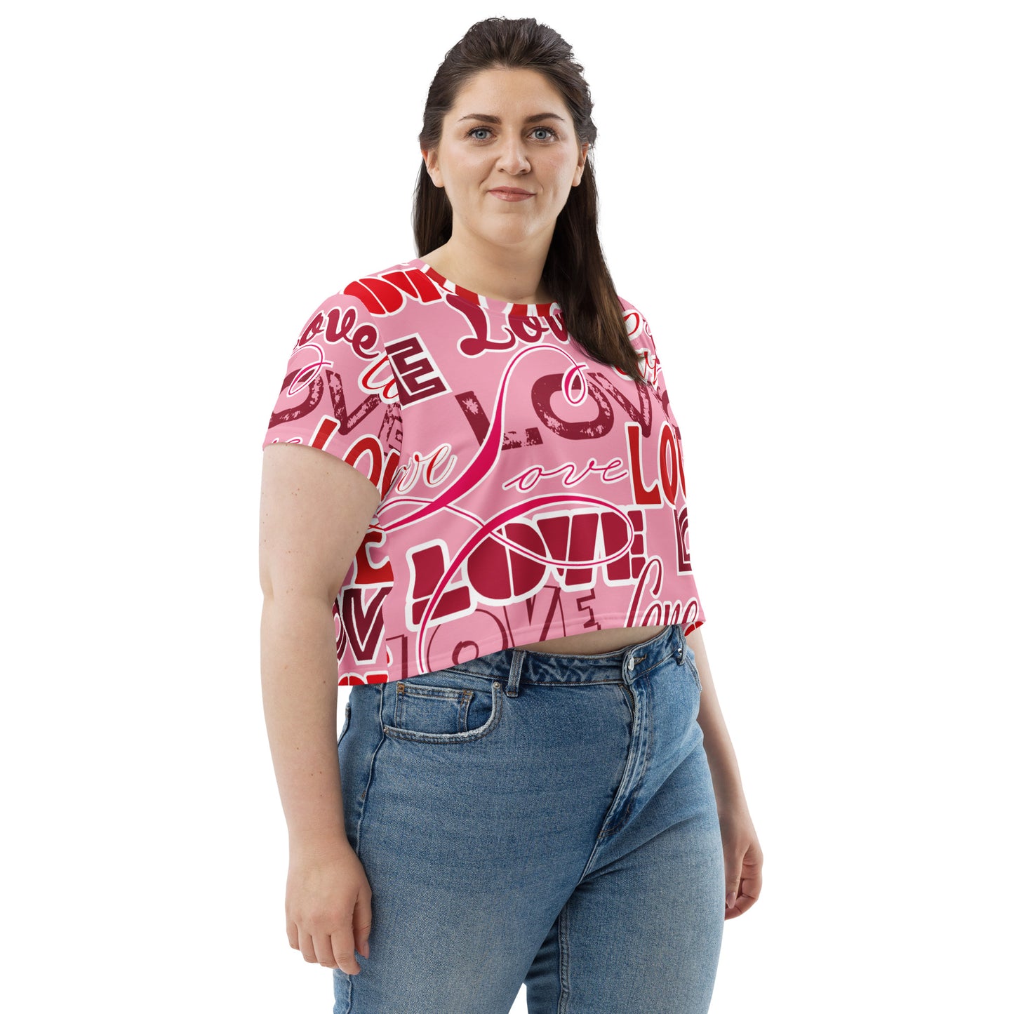 Love Themed Crop Tee