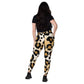Cheetah Print Crossover Leggings with Pockets