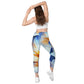 Sunflower Crossover Leggings with Pockets