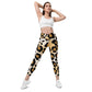 Cheetah Print Crossover Leggings with Pockets