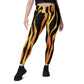 Jungle Print Crossover Leggings with Pockets