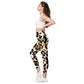 Cheetah Print Crossover Leggings with Pockets