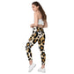 Cheetah Print Crossover Leggings with Pockets