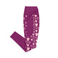 Pink Heart Crossover Leggings with Pockets