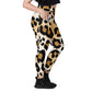 Cheetah Print Crossover Leggings with Pockets