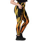 Jungle Print Crossover Leggings with Pockets