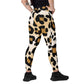 Cheetah Print Crossover Leggings with Pockets