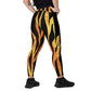 Jungle Print Crossover Leggings with Pockets