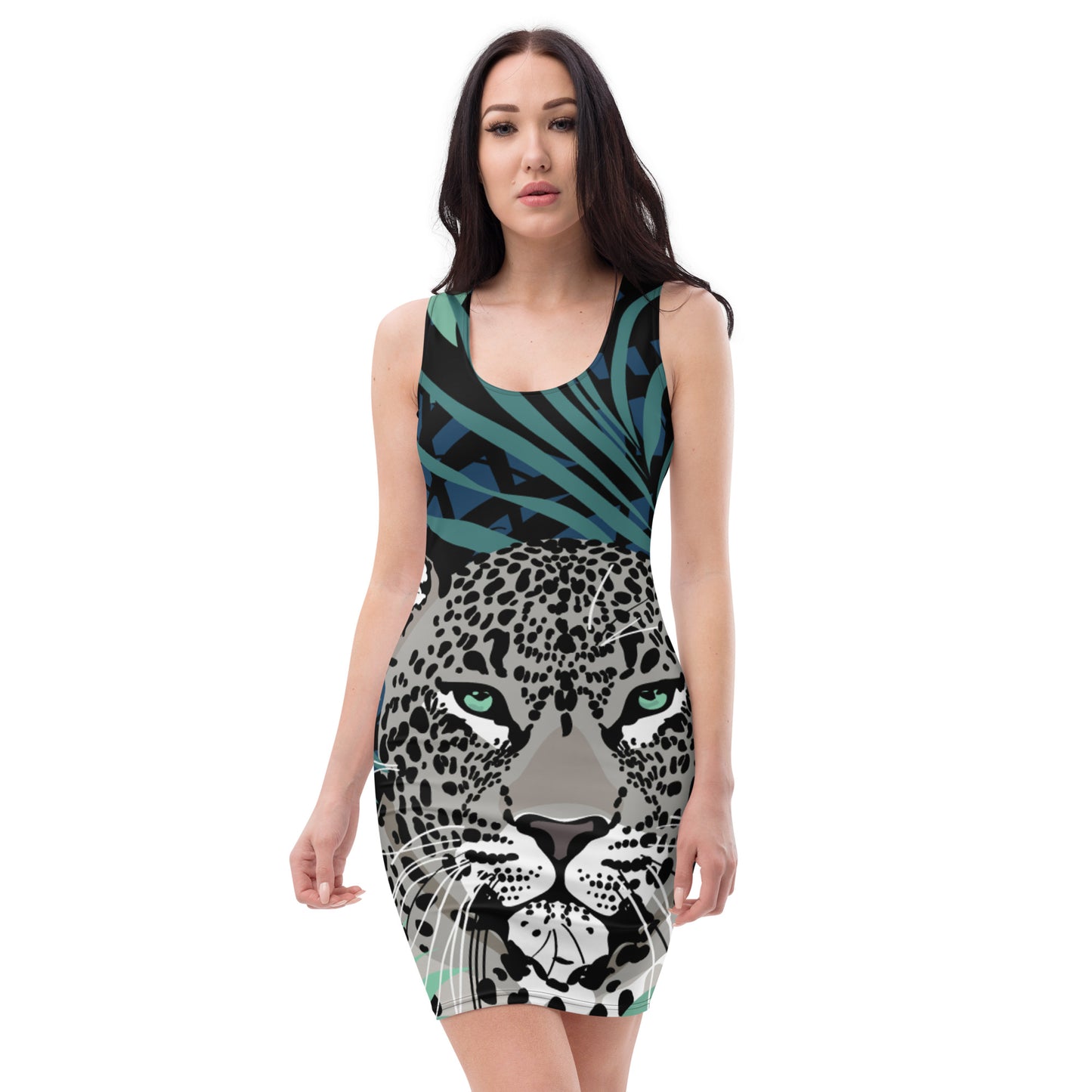 Cheetah Face Sublimation Cut & Sew Dress