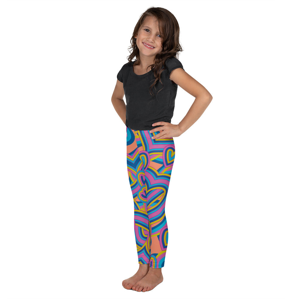 Heart Print Kid's Leggings