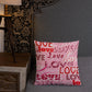 Love Themed Light Premium Pillow