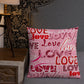 Love Themed Light Premium Pillow