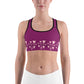 Pink Heart Sports Bra