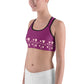 Pink Heart Sports Bra