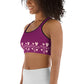 Pink Heart Sports Bra