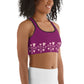 Pink Heart Sports Bra