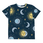 Crescent Moon Girls Crew Neck T-shirt