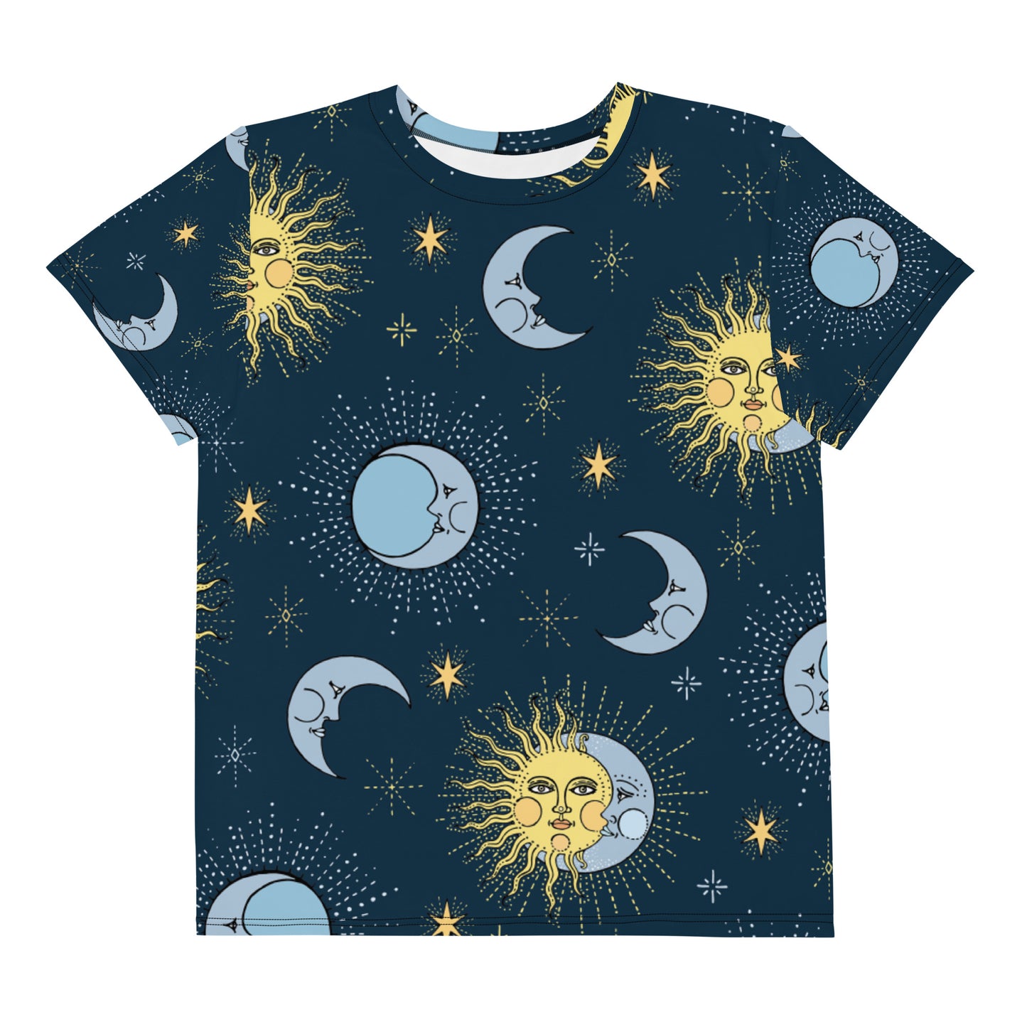 Crescent Moon Girls Crew Neck T-shirt