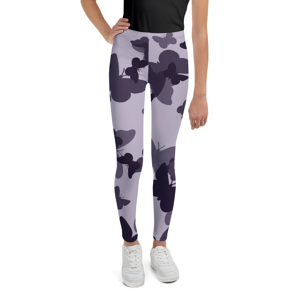 Butterfly Print Youth Leggings