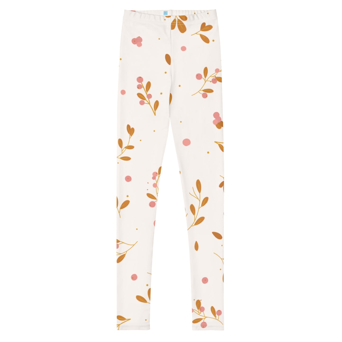 Leaf Print Youth Leggings