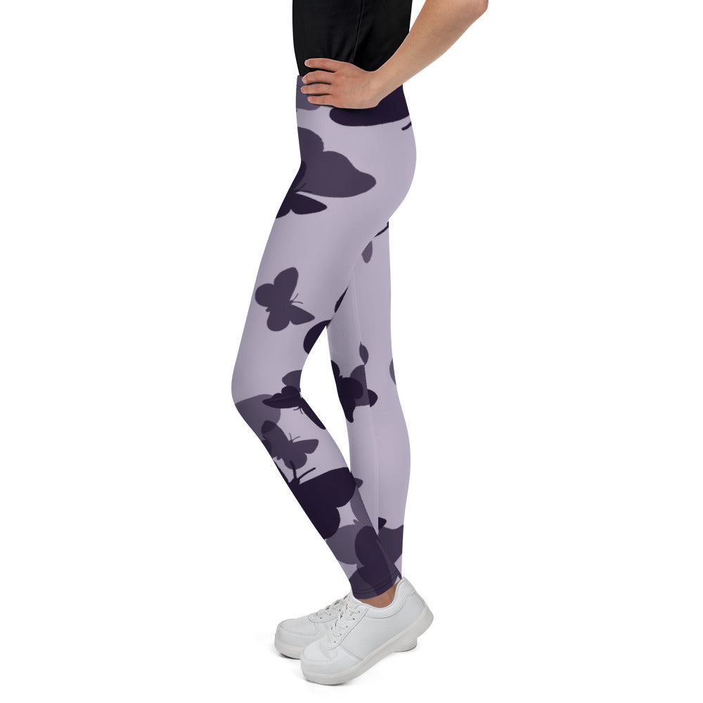 Butterfly Print Youth Leggings