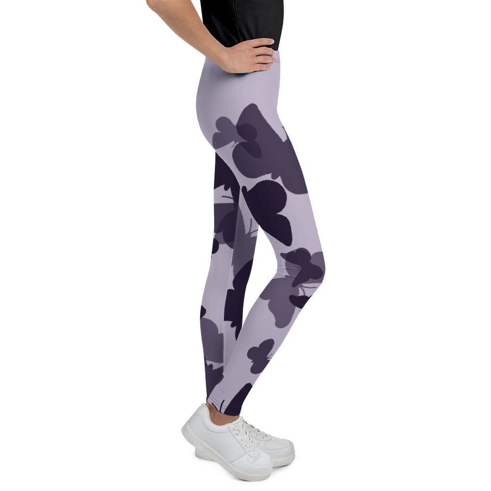 Butterfly Print Youth Leggings